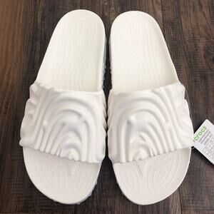 Crocs Pollex Slide by Salehe Bembury Sandal Lightweight Mens Size 12 Mayo White